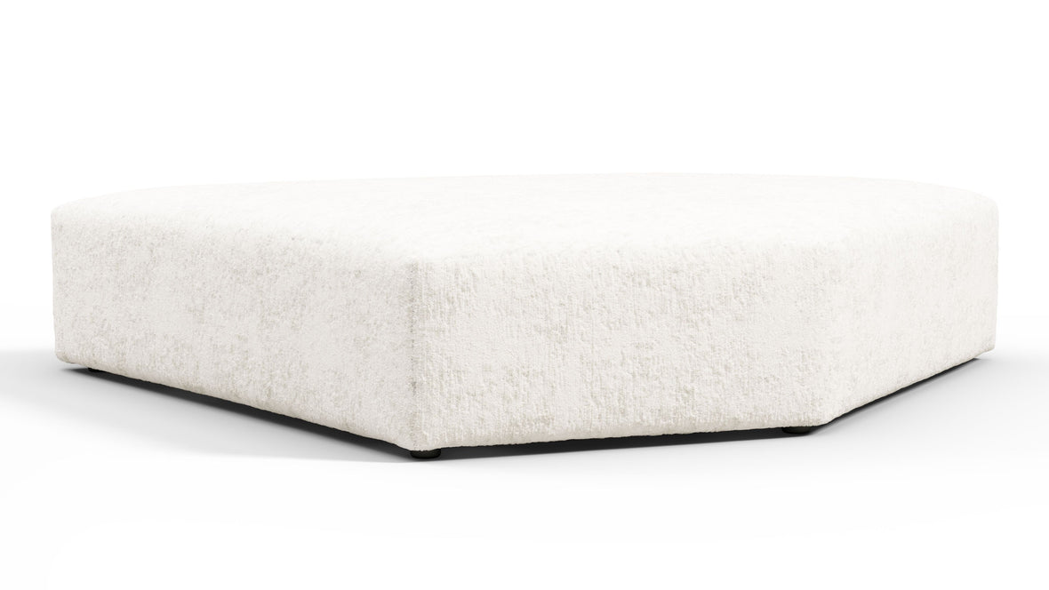 On the Rocks - On the Rocks Module, Seat Section 3, White Textured Chenille