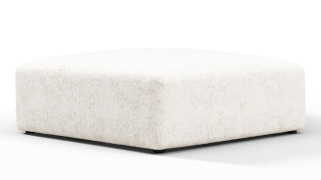 On the Rocks - On the Rocks Module, Seat Section 1, White Textured Chenille
