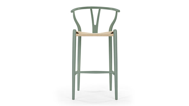 Wish - Wish Bar Stool, Green, 29.5