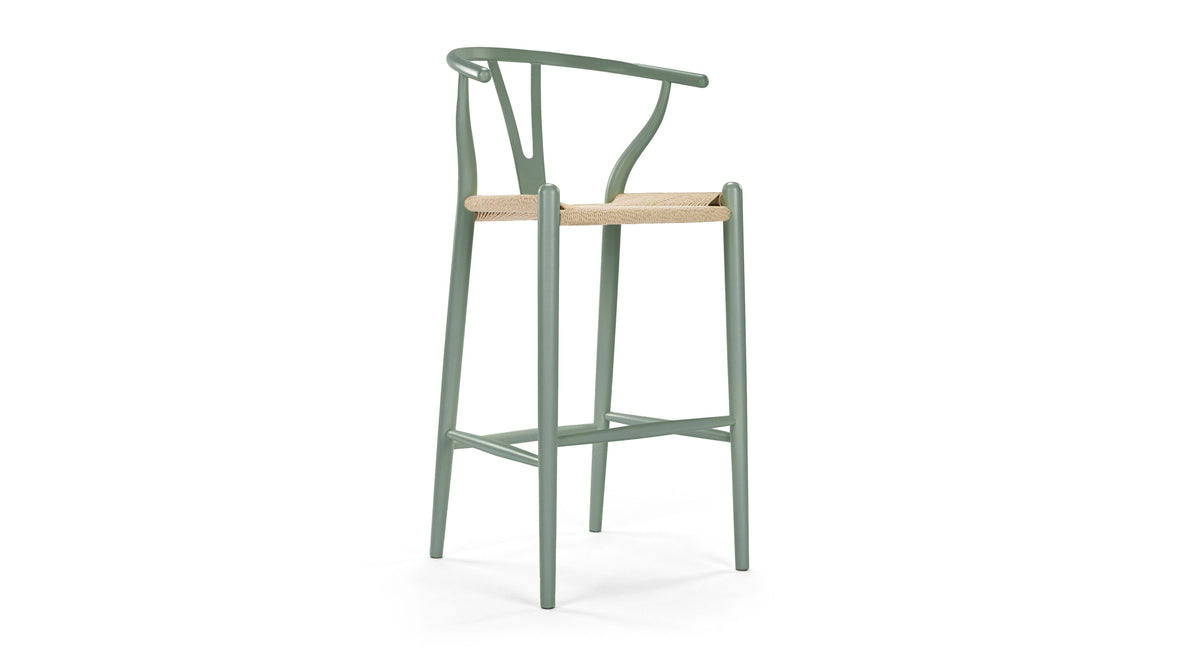 Wish - Wish Bar Stool, Green, 29.5