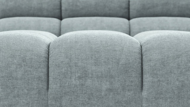 Tufty - Tufty Module, Extra Large Left Corner, Cerulean Chenille