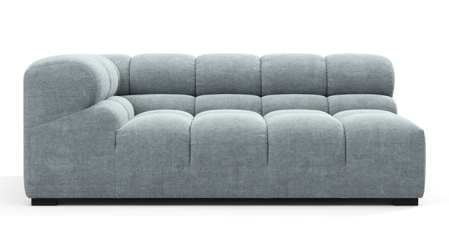 Tufty - Tufty Module, Extra Large Left Corner, Cerulean Chenille