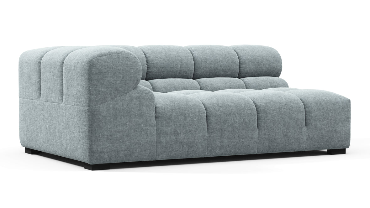 Tufty - Tufty Module, Extra Large Left Corner, Cerulean Chenille