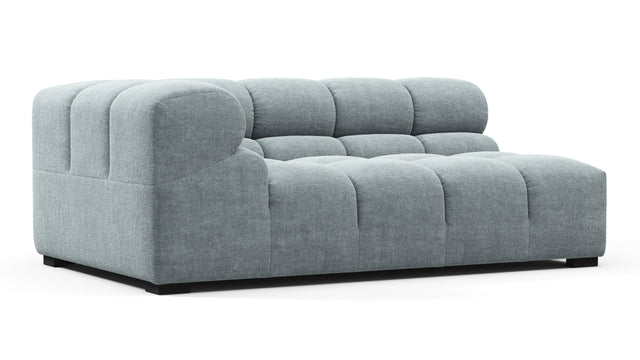 Tufty - Tufty Module, Extra Large Left Corner, Cerulean Chenille