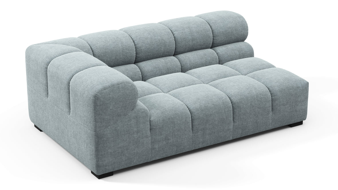 Tufty - Tufty Module, Extra Large Left Corner, Cerulean Chenille