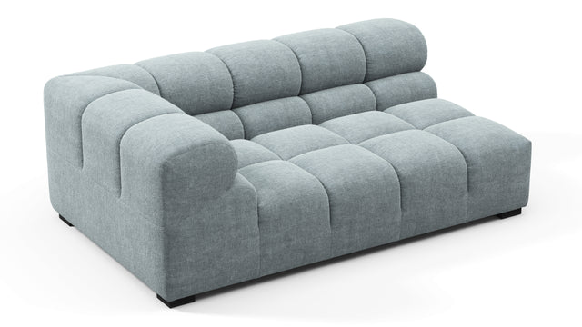 Tufty - Tufty Module, Extra Large Left Corner, Cerulean Chenille