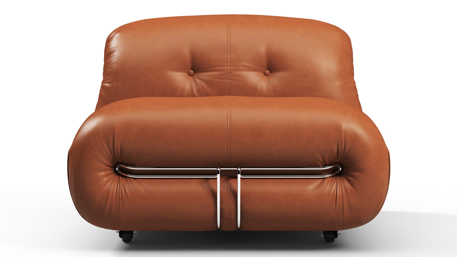 Soriana - Soriana Lounge Chair, Tan Premium Leather