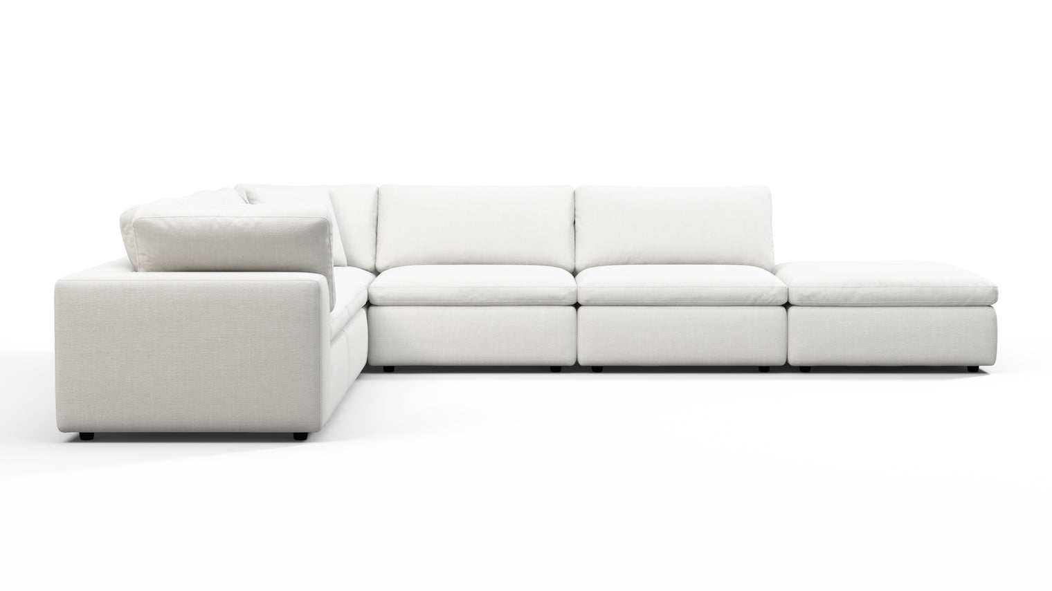 TAILORED AESTHETIC | Whether your style leans towards contemporary, traditional, or eclectic, the Sky Sofa effortlessly adapts to design preferences. Its neutral color palette serves as a canvas for creativity, allowing for accessorizing with bold accent pillows, throws, or statement coffee tables to make it truly unique.
