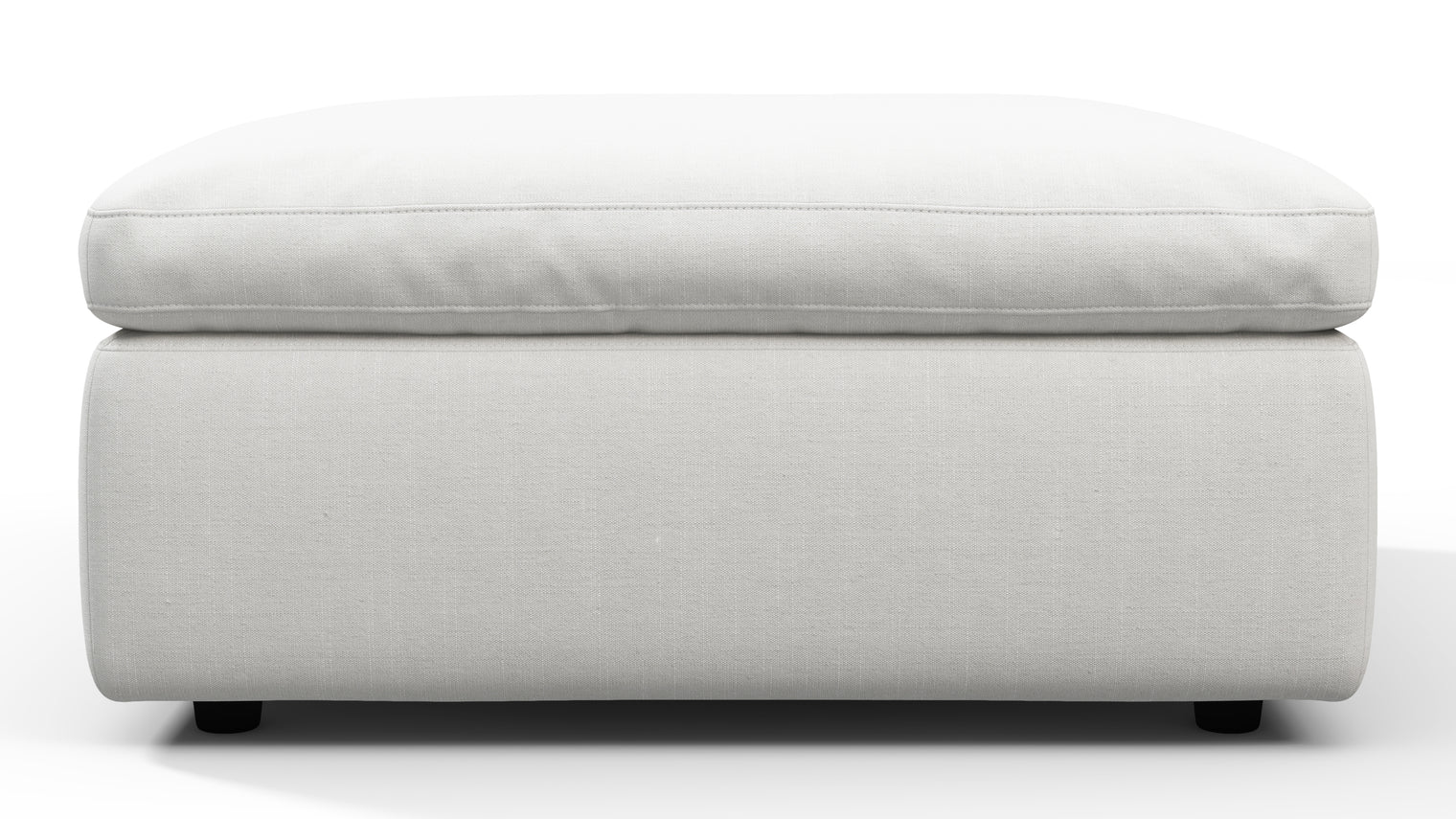 Sky - Sky Sofa Module, Ottoman, White Linen