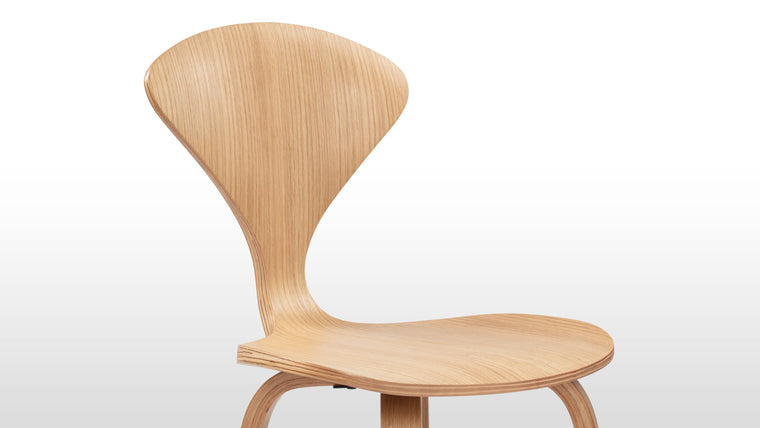 SLEEK SILHOUETTE | Recognizable anywhere, the elegant curves of the Norman Stool's backrest and legs offer a subtle but impactful design choice which visually soften the chair's form. Surprisingly light and comfortable, the Norman collection is designed to mold to the human form, providing support without compromising on style.
