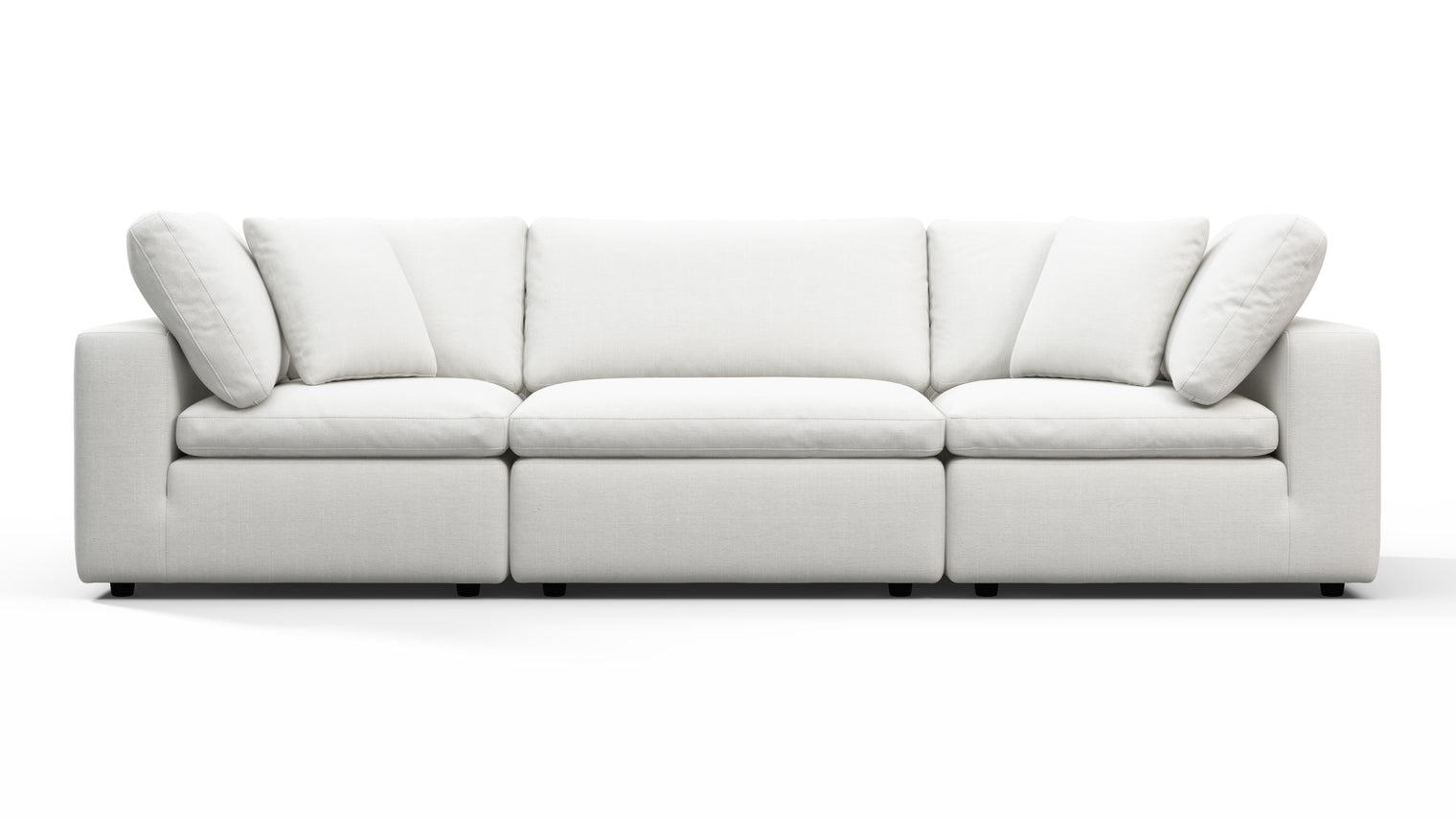 TAILORED AESTHETIC | Whether your style leans towards contemporary, traditional, or eclectic, the Sky Sofa effortlessly adapts to design preferences. Its neutral color palette serves as a canvas for creativity, allowing for accessorizing with bold accent pillows, throws, or statement coffee tables to make it truly unique.
