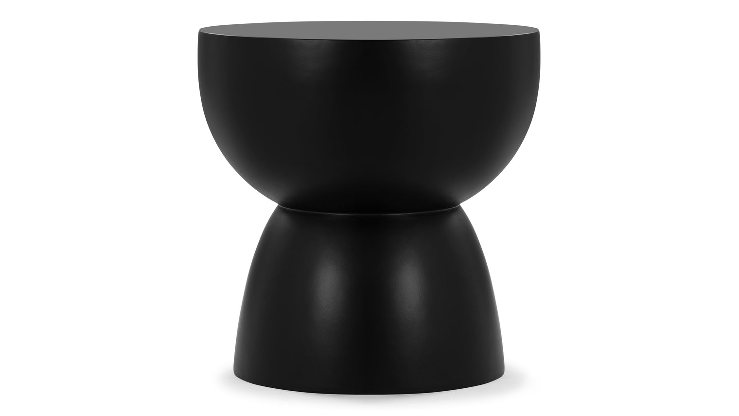 Aura - Aura Side Table, Black Concrete