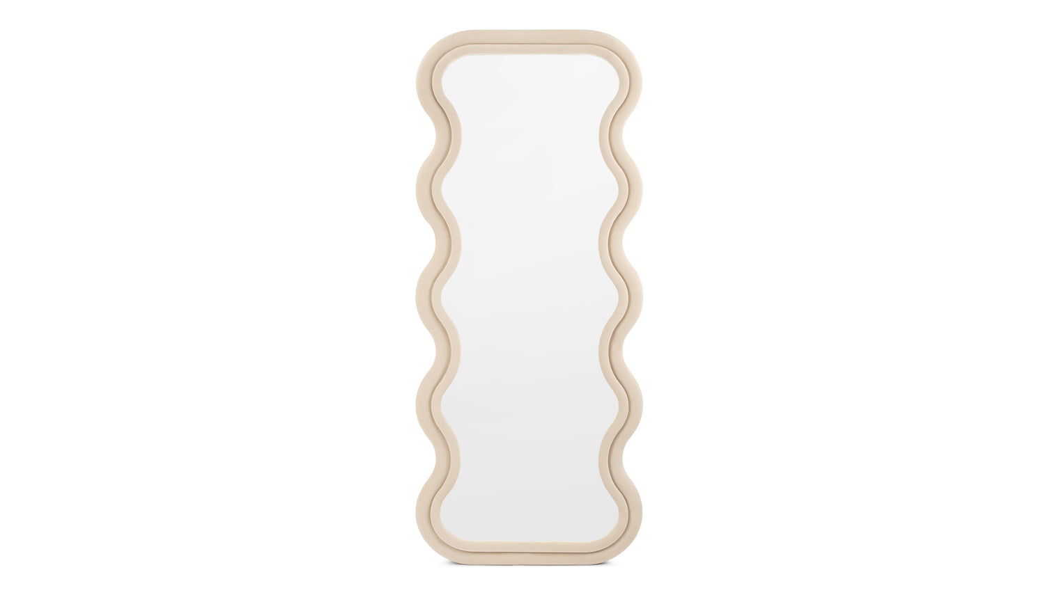 Isla - Isla Floor Mirror, Sand Velvet