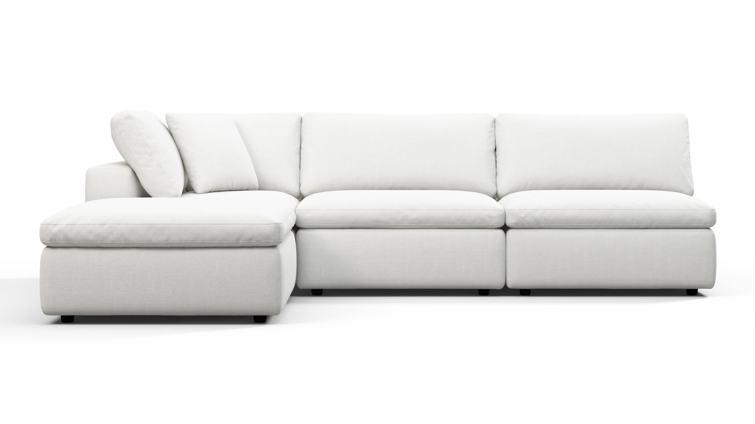 TAILORED AESTHETIC | Whether your style leans towards contemporary, traditional, or eclectic, the Sky Sofa effortlessly adapts to design preferences. Its neutral color palette serves as a canvas for creativity, allowing for accessorizing with bold accent pillows, throws, or statement coffee tables to make it truly unique.
