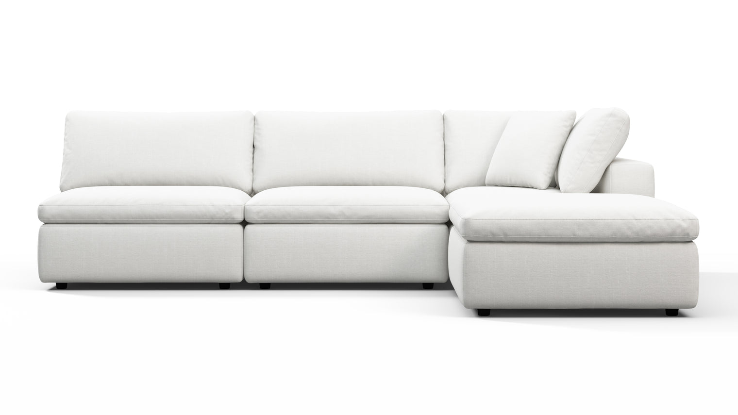 TAILORED AESTHETIC | Whether your style leans towards contemporary, traditional, or eclectic, the Sky Sofa effortlessly adapts to design preferences. Its neutral color palette serves as a canvas for creativity, allowing for accessorizing with bold accent pillows, throws, or statement coffee tables to make it truly unique.
