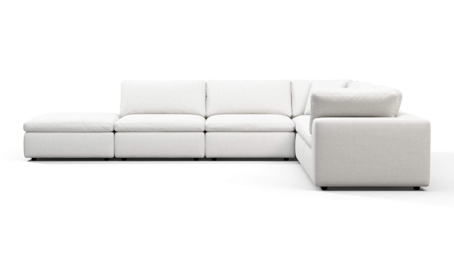 TAILORED AESTHETIC | Whether your style leans towards contemporary, traditional, or eclectic, the Sky Sofa effortlessly adapts to design preferences. Its neutral color palette serves as a canvas for creativity, allowing for accessorizing with bold accent pillows, throws, or statement coffee tables to make it truly unique.
