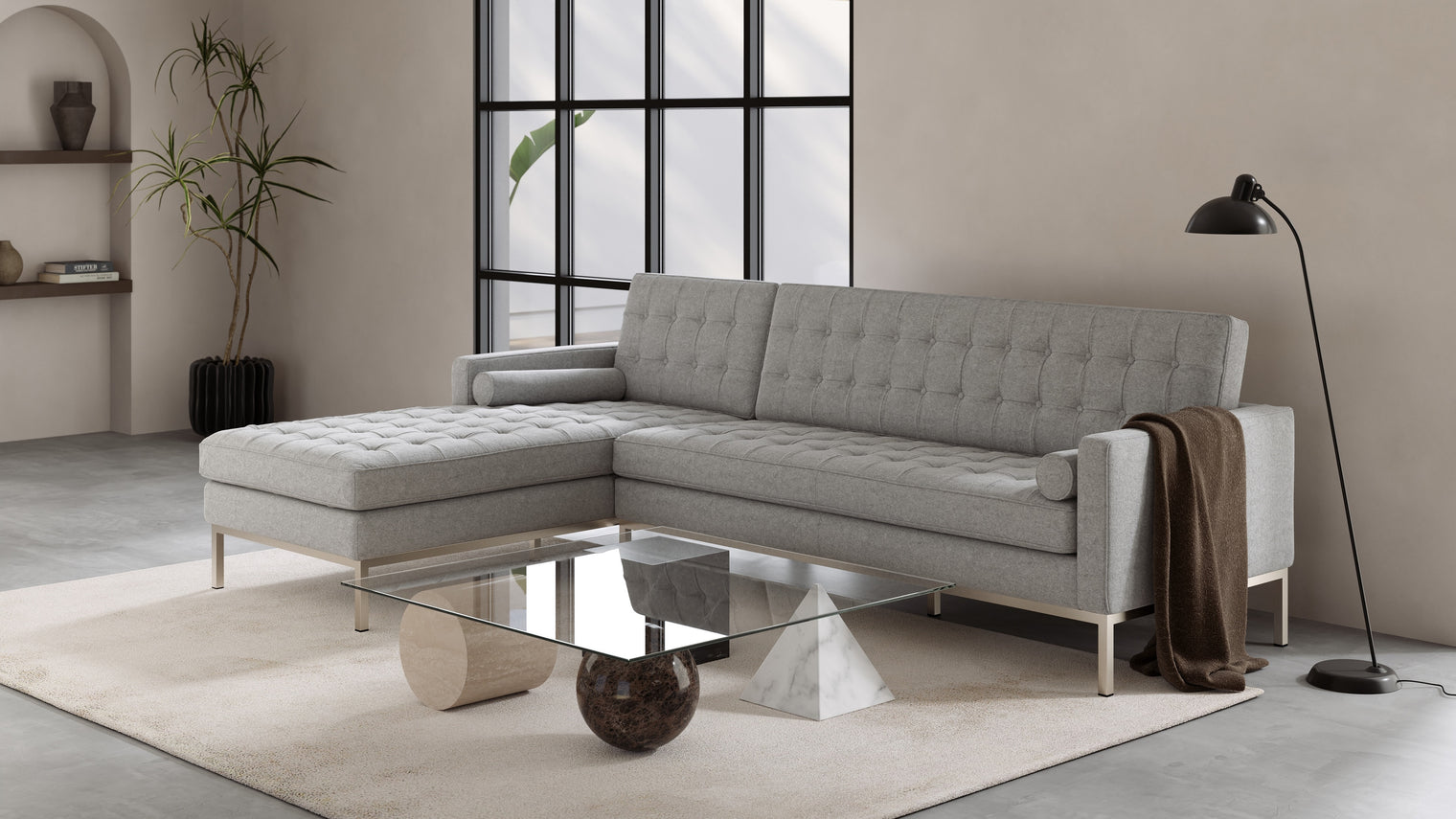 TIMELESS MODERNISM | The Florence Sofa embodies the essence of mid-20th-century modernism. Its clean lines, balanced proportions, and meticulous attention to detail make it an enduring symbol of design sophistication.
