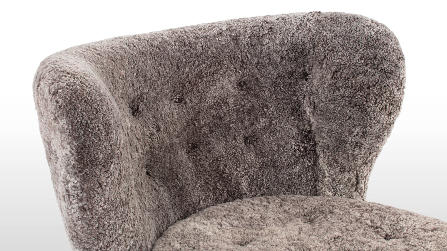 Petra - Petra Chair, Frosted Coco Luxe Sheepskin