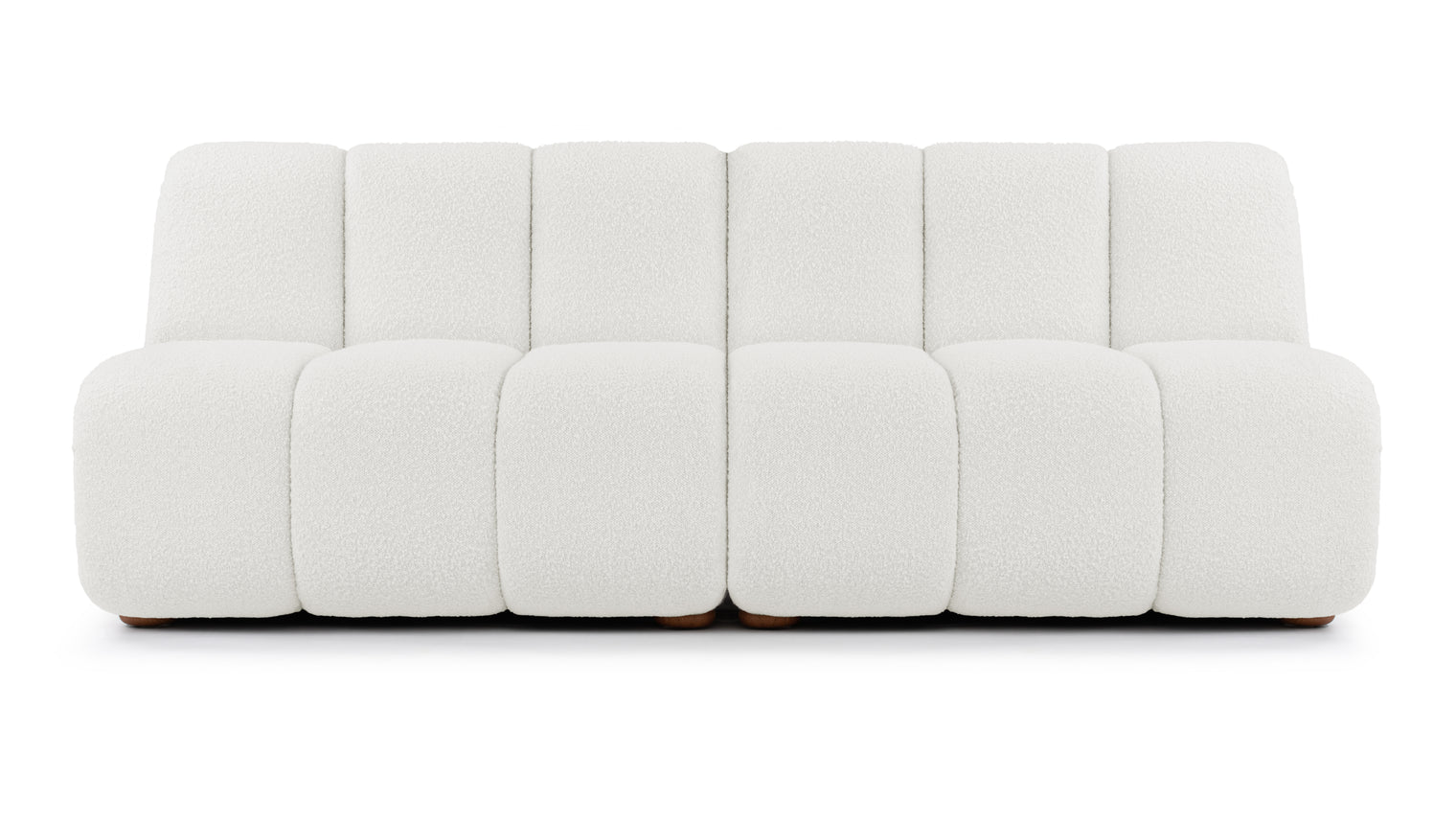 River - River Sectional, Three Seater Sofa, Pearl Boucle