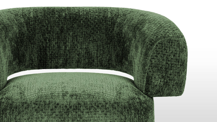 Aesthetic Comfort | Crafted from plush velvet resembling chenille, the Rae Lounge Chair offers a luxurious feel and inviting texture. This material choice not only enhances comfort but also contributes to the chair's overall aesthetic appeal, providing a cozy spot for relaxation.
