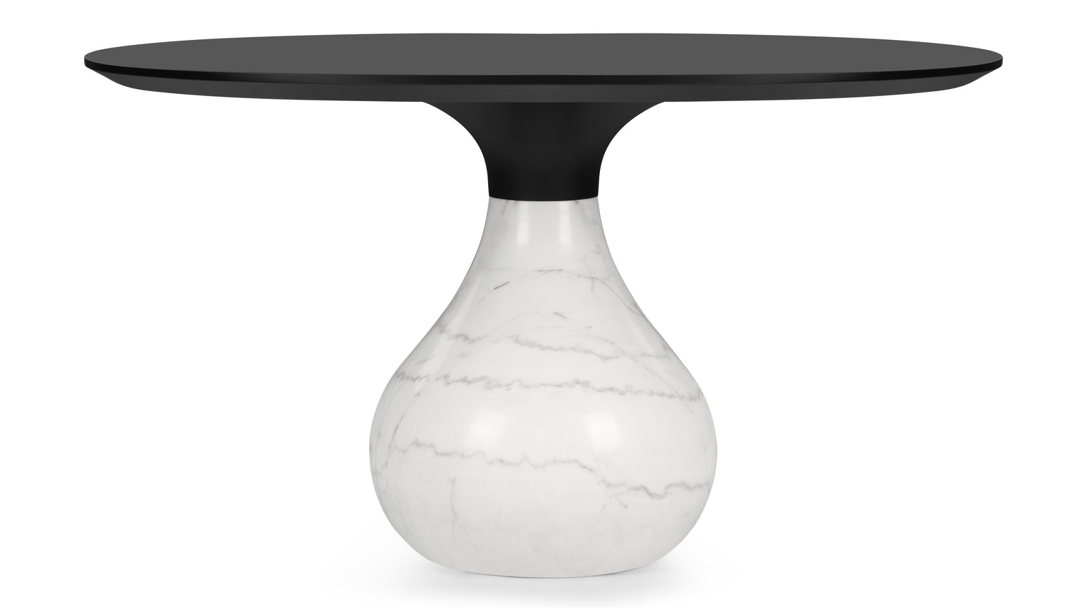 Como - Como Dining Table, Carrara Marble, 53in