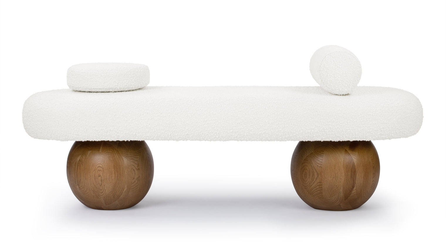 Odell - Odell Bench, Warm White Boucle