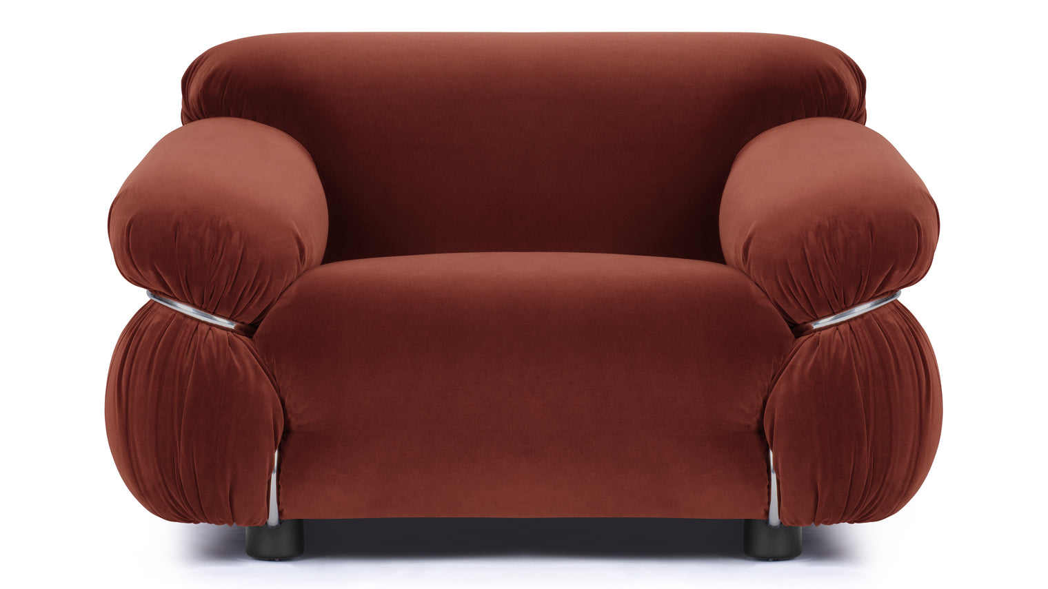 Sesann - Sesann Lounge Chair, Burgundy Luxe Velvet