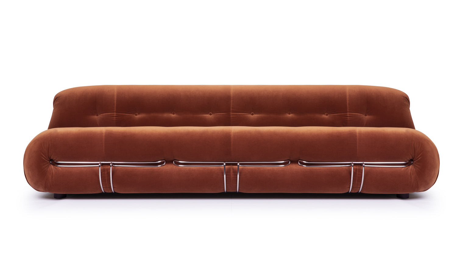 Soriana - Soriana Three Seater Sofa, Spice Velvet