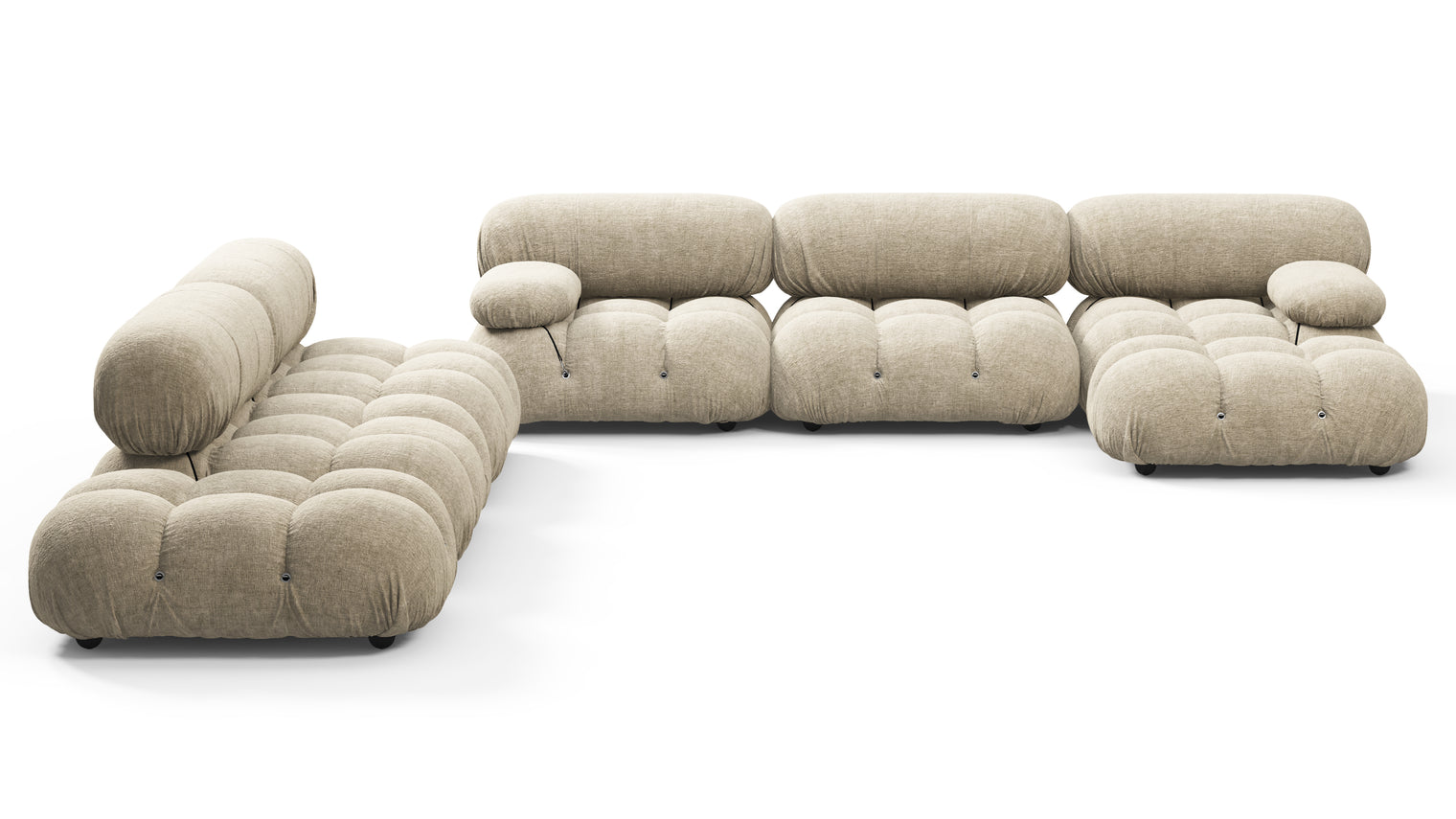 STYLISH SECTIONAL | With the Belia’s sectional design, you can create a sofa that suits your space. The soft curves of each carefully crafted cushion create a luxurious and comfortable seat for the ultimate in stylish comfort.
