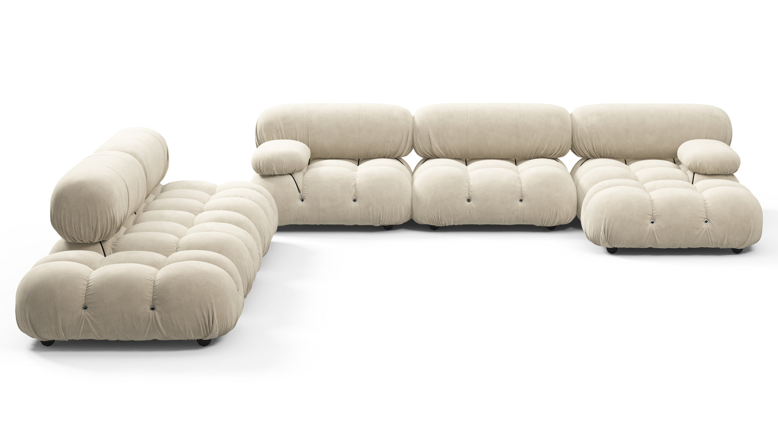 STYLISH SECTIONAL | With the Belia’s sectional design, you can create a sofa that suits your space. The soft curves of each carefully crafted cushion create a luxurious and comfortable seat for the ultimate in stylish comfort.
