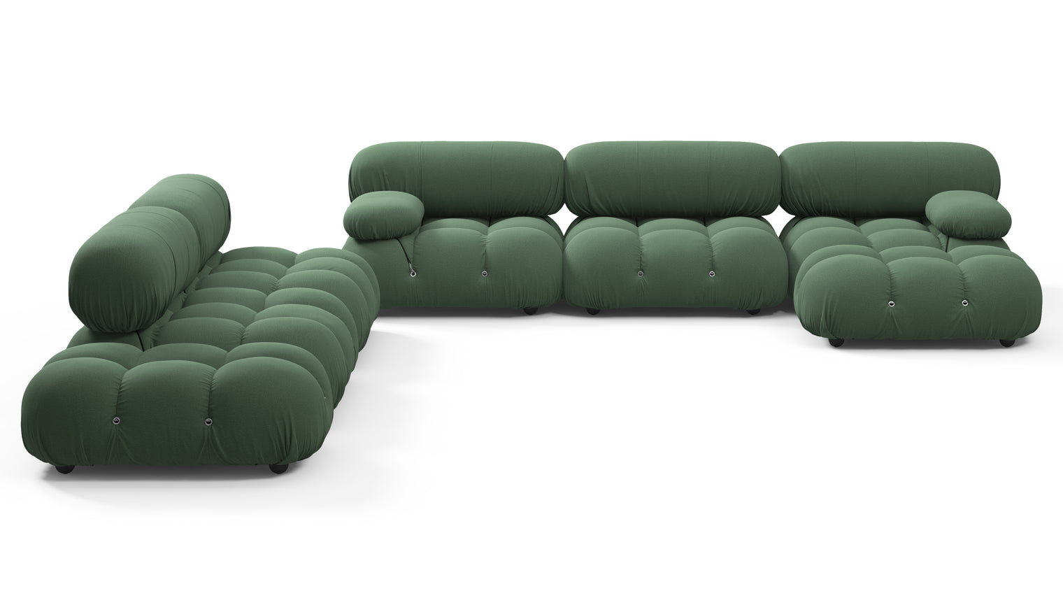 STYLISH SECTIONAL | With the Belia’s sectional design, you can create a sofa that suits your space. The soft curves of each carefully crafted cushion create a luxurious and comfortable seat for the ultimate in stylish comfort.
