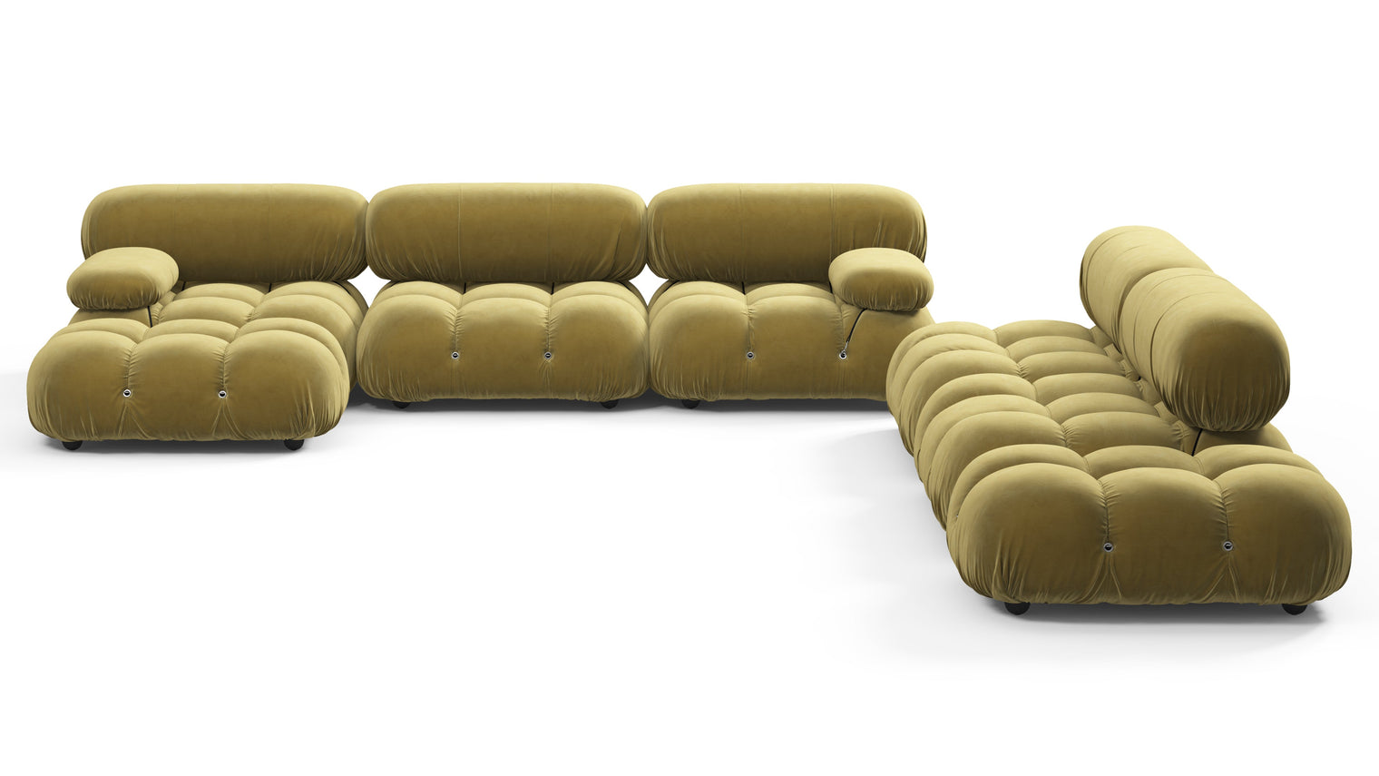 STYLISH SECTIONAL | With the Bellini’s sectional design, you can create a sofa that suits your space. The soft curves of each carefully crafted cushion create a luxurious and comfortable seat for the ultimate in stylish comfort.
