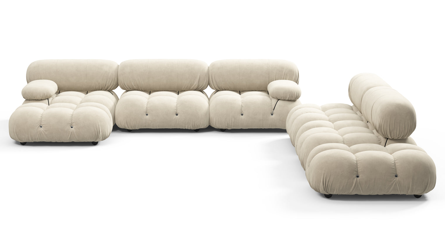 STYLISH SECTIONAL | With the Belia’s sectional design, you can create a sofa that suits your space. The soft curves of each carefully crafted cushion create a luxurious and comfortable seat for the ultimate in stylish comfort.
