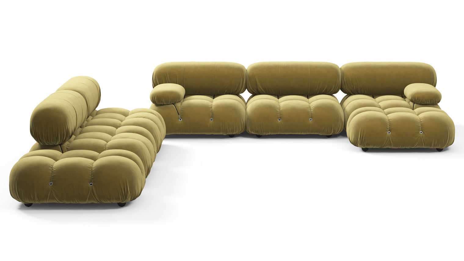 STYLISH SECTIONAL | With the Bellini’s sectional design, you can create a sofa that suits your space. The soft curves of each carefully crafted cushion create a luxurious and comfortable seat for the ultimate in stylish comfort.
