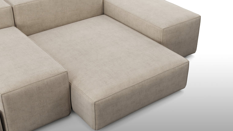 Customizable Configuration | The Extrasoft Sofa is highly adaptable to your unique needs and space. With a variety of modular components, you can tailor the sofa to suit your room's layout and size. Whether you prefer a spacious sectional, a cozy loveseat, or an expansive lounge, this sofa can be configured to match your vision.
