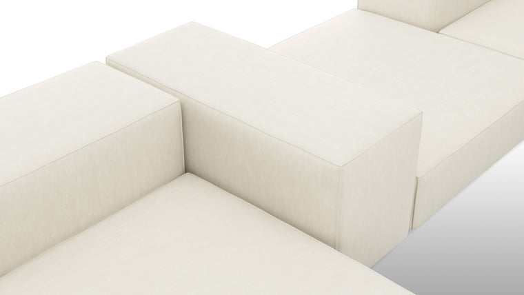 Customizable Configuration | The Extrasoft Sofa is highly adaptable to your unique needs and space. With a variety of modular components, you can tailor the sofa to suit your room's layout and size. Whether you prefer a spacious sectional, a cozy loveseat, or an expansive lounge, this sofa can be configured to match your vision.
