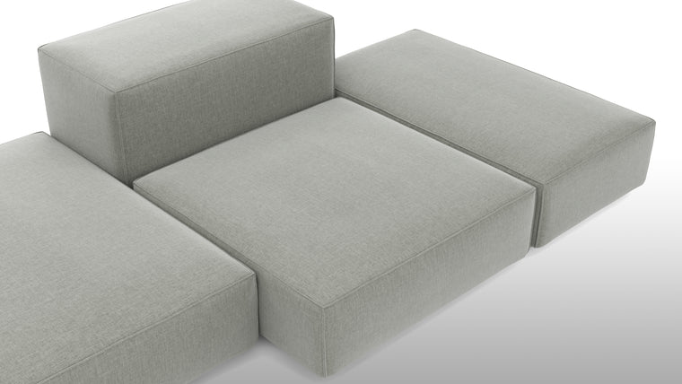 Customizable Configuration | The Extrasoft Sofa is highly adaptable to your unique needs and space. With a variety of modular components, you can tailor the sofa to suit your room's layout and size. Whether you prefer a spacious sectional, a cozy loveseat, or an expansive lounge, this sofa can be configured to match your vision.
