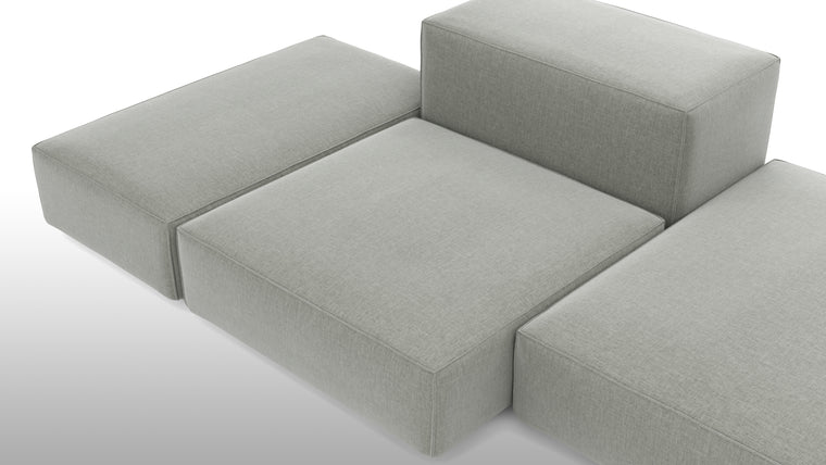 Customizable Configuration | The Extrasoft Sofa is highly adaptable to your unique needs and space. With a variety of modular components, you can tailor the sofa to suit your room's layout and size. Whether you prefer a spacious sectional, a cozy loveseat, or an expansive lounge, this sofa can be configured to match your vision.
