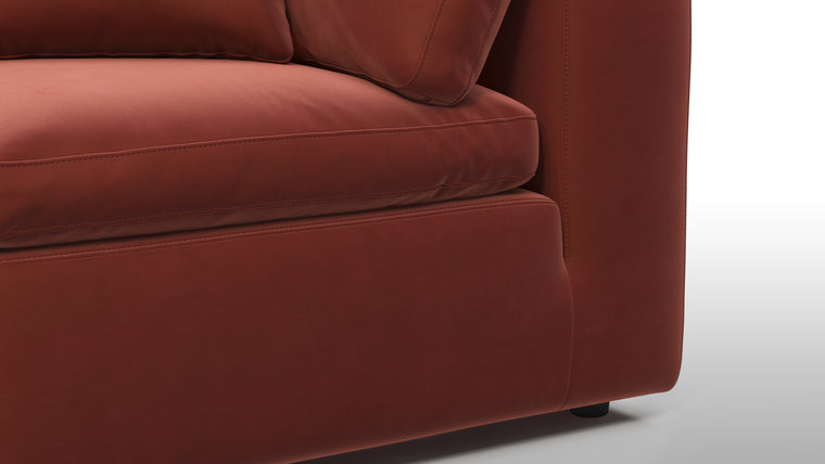 Supreme Comfort | Sink into unparalleled comfort with generously padded cushions. The sofa's deep seats and plush backrests provide the utmost relaxation, allowing for unwinding in absolute luxury after a long day.
