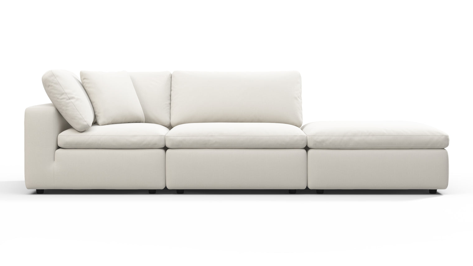 TAILORED AESTHETIC | Whether your style leans towards contemporary, traditional, or eclectic, the Sky Sofa effortlessly adapts to design preferences. Its neutral color palette serves as a canvas for creativity, allowing for accessorizing with bold accent pillows, throws, or statement coffee tables to make it truly unique.
