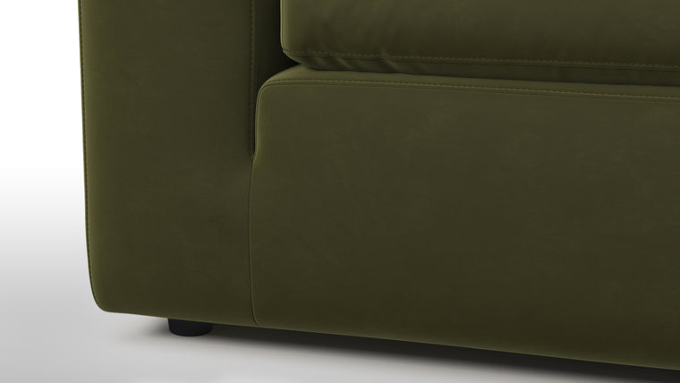 Supreme Comfort | Sink into unparalleled comfort with generously padded cushions. The sofa's deep seats and plush backrests provide the utmost relaxation, allowing for unwinding in absolute luxury after a long day.
