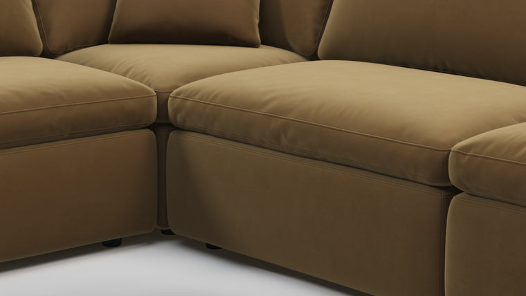 Supreme Comfort | Sink into unparalleled comfort with generously padded cushions. The sofa's deep seats and plush backrests provide the utmost relaxation, allowing for unwinding in absolute luxury after a long day.
