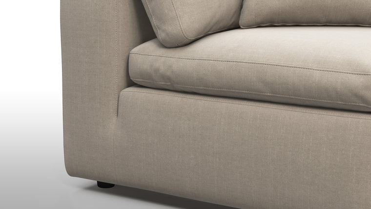 Supreme Comfort | Sink into unparalleled comfort with generously padded cushions. The sofa's deep seats and plush backrests provide the utmost relaxation, allowing for unwinding in absolute luxury after a long day.
