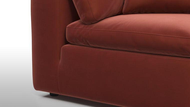 Supreme Comfort | Sink into unparalleled comfort with generously padded cushions. The sofa's deep seats and plush backrests provide the utmost relaxation, allowing for unwinding in absolute luxury after a long day.
