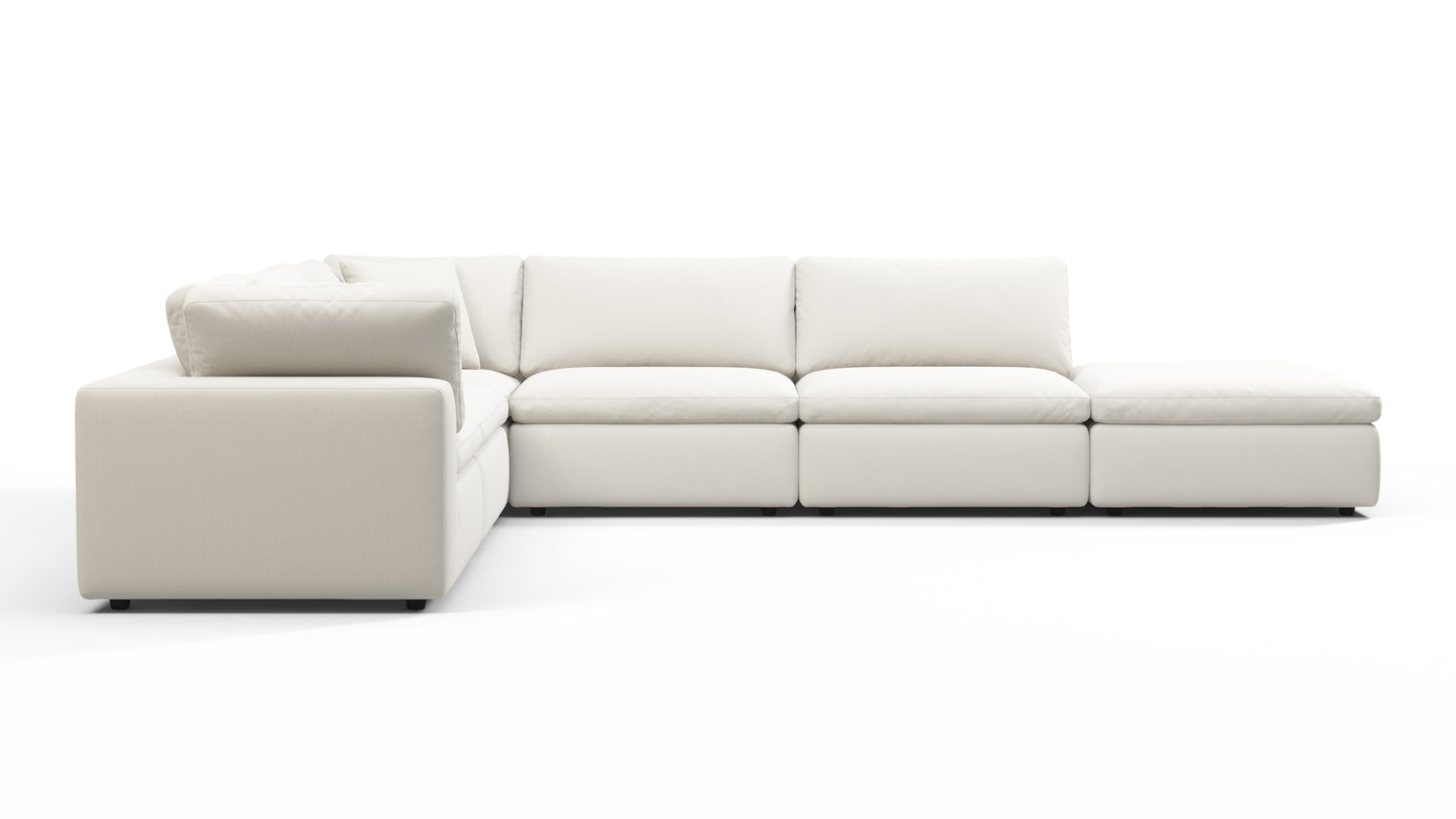 TAILORED AESTHETIC | Whether your style leans towards contemporary, traditional, or eclectic, the Sky Sofa effortlessly adapts to design preferences. Its neutral color palette serves as a canvas for creativity, allowing for accessorizing with bold accent pillows, throws, or statement coffee tables to make it truly unique.
