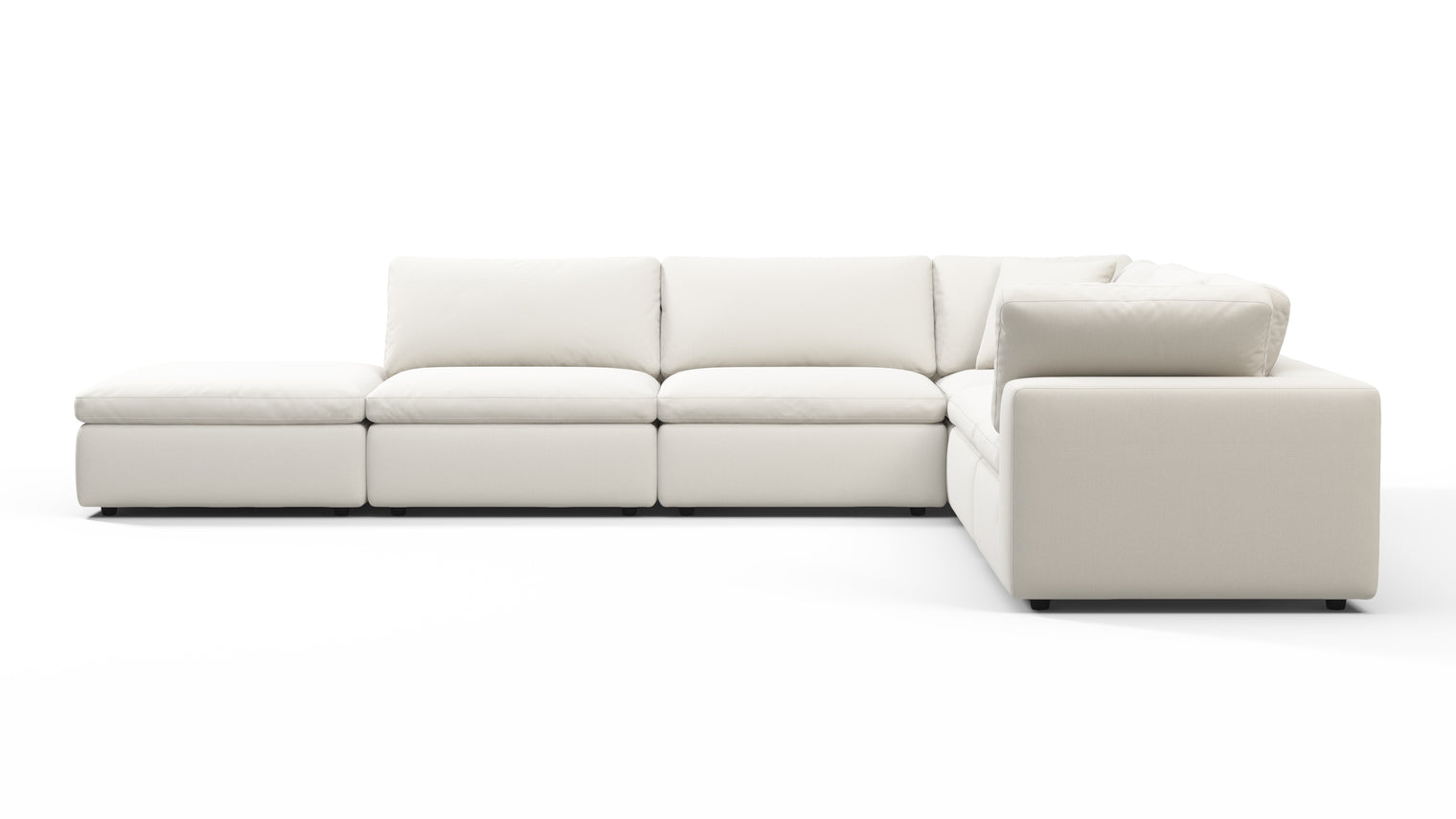 TAILORED AESTHETIC | Whether your style leans towards contemporary, traditional, or eclectic, the Sky Sofa effortlessly adapts to design preferences. Its neutral color palette serves as a canvas for creativity, allowing for accessorizing with bold accent pillows, throws, or statement coffee tables to make it truly unique.
