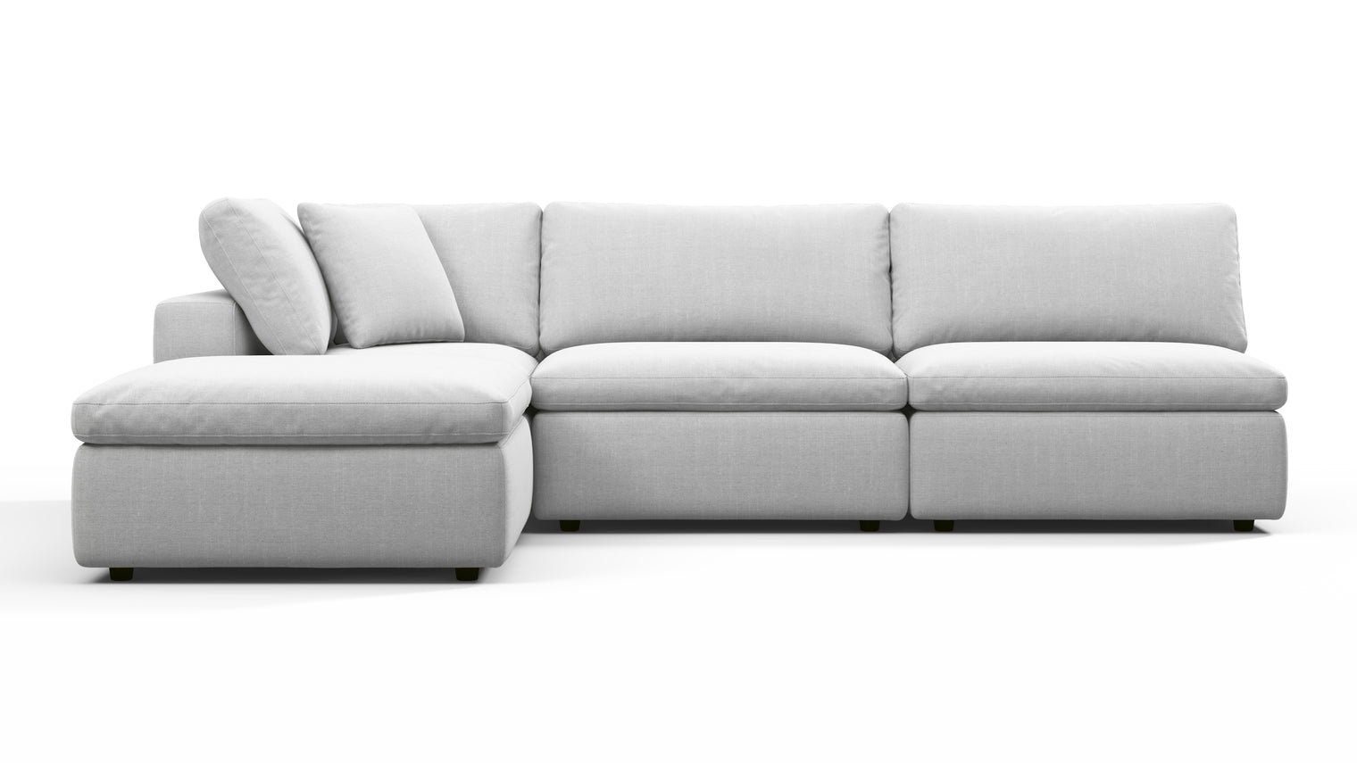 TAILORED AESTHETIC | Whether your style leans towards contemporary, traditional, or eclectic, the Sky Sofa effortlessly adapts to design preferences. Its neutral color palette serves as a canvas for creativity, allowing for accessorizing with bold accent pillows, throws, or statement coffee tables to make it truly unique.
