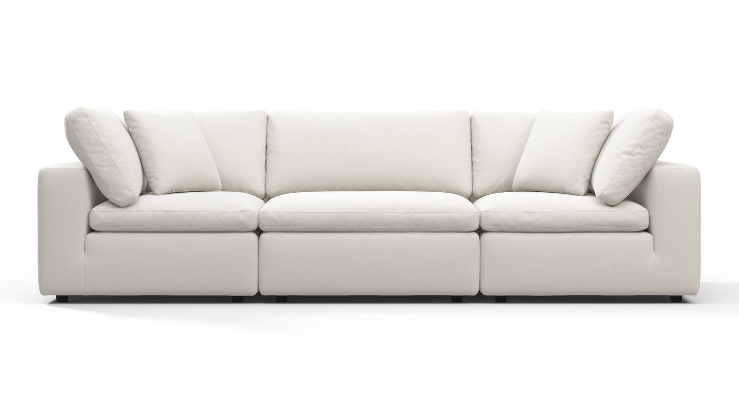 TAILORED AESTHETIC | Whether your style leans towards contemporary, traditional, or eclectic, the Sky Sofa effortlessly adapts to design preferences. Its neutral color palette serves as a canvas for creativity, allowing for accessorizing with bold accent pillows, throws, or statement coffee tables to make it truly unique.
