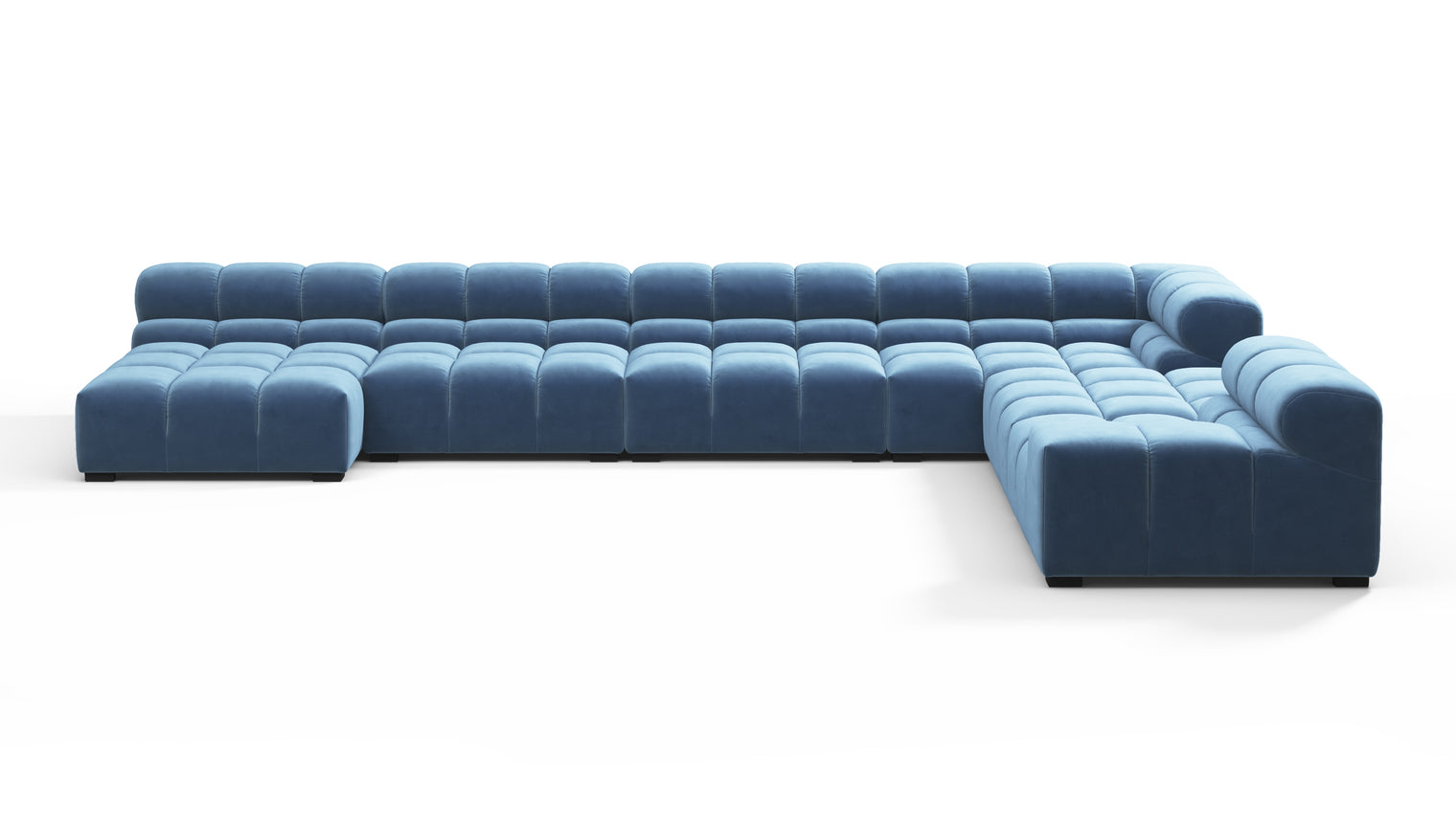 MODULAR MASTERPIECE | A modern take on 70s design, this cloud-like sectional is all about leisurely lounging. Its relaxed, playful aesthetic is adored around the world.
