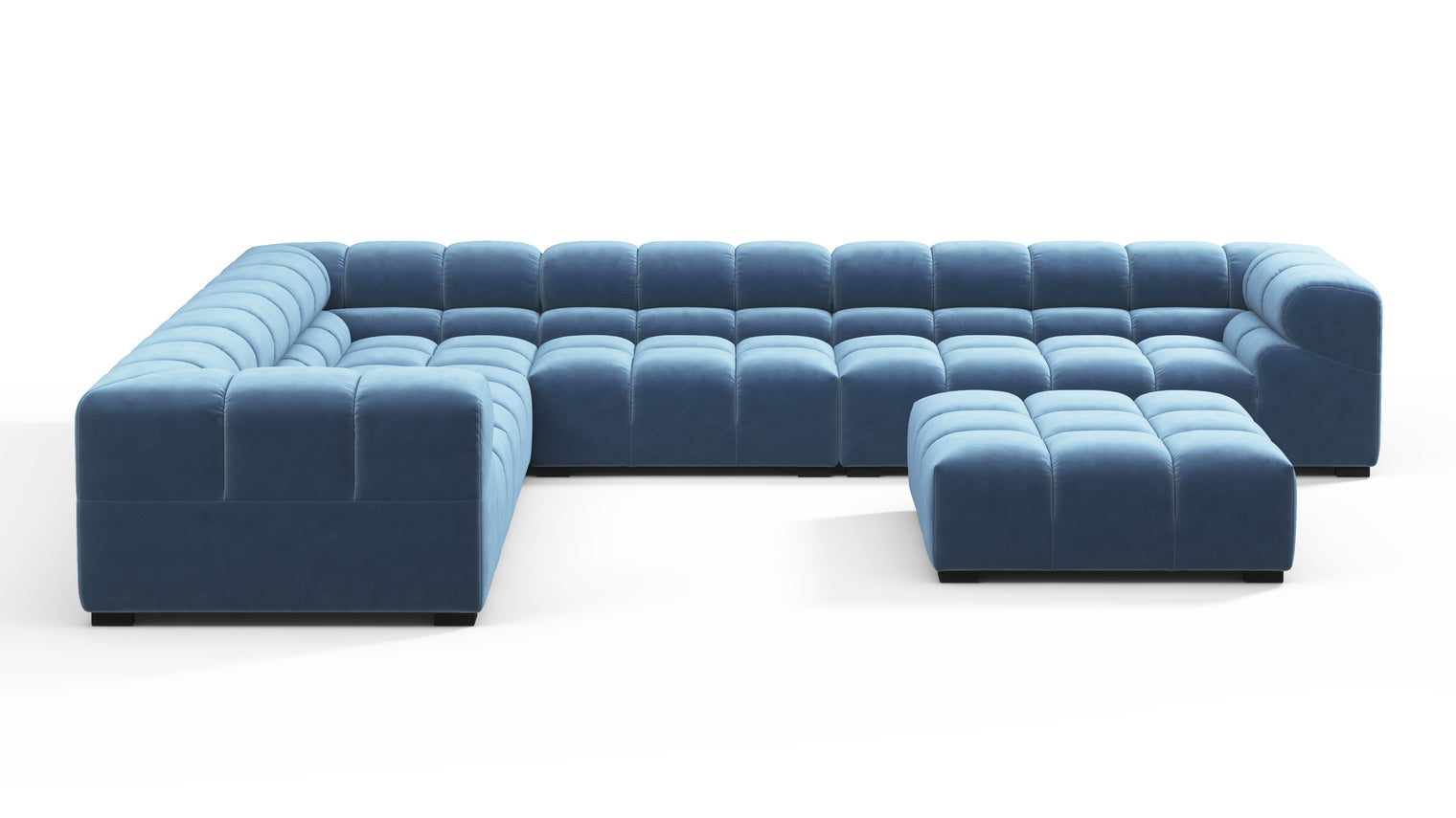 MODULAR MASTERPIECE | A modern take on 70s design, this cloud-like sectional is all about leisurely lounging. Its relaxed, playful aesthetic is adored around the world.
